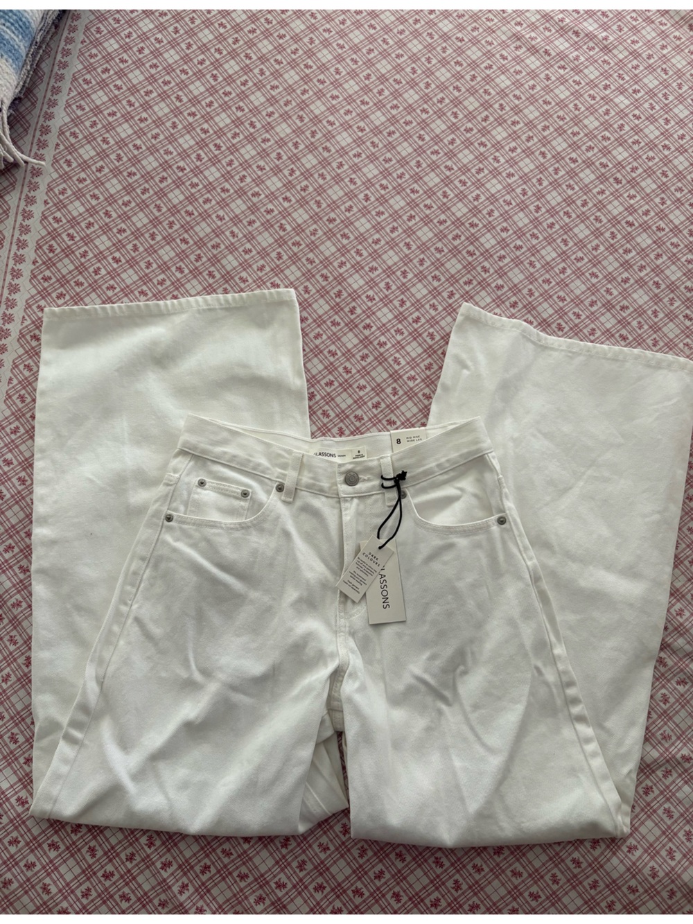 Glassons White Wide-Leg Women's Jeans